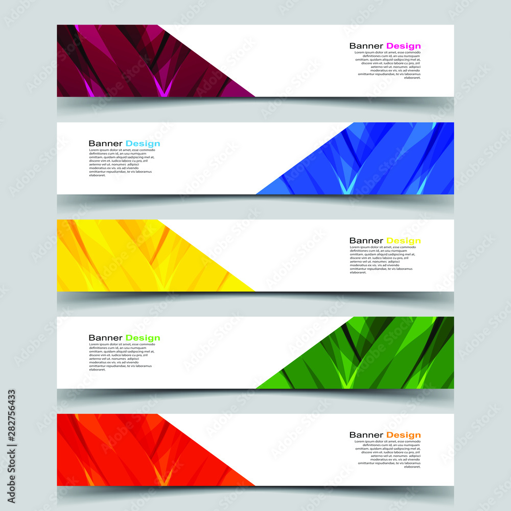 Fototapeta premium Vector Abstract design banner web template
