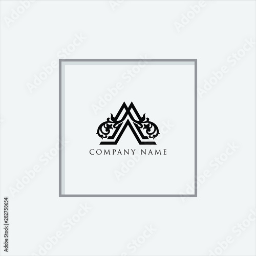 Natural, ornament, roof logo design inspiration