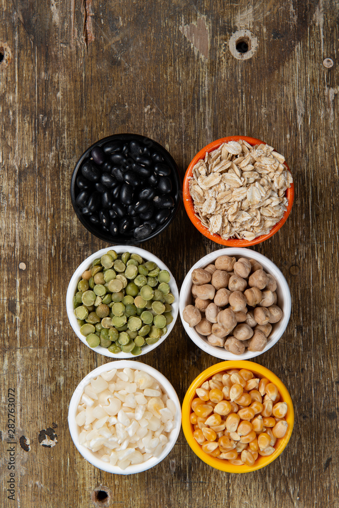 jars with beans grains jars with beans grains