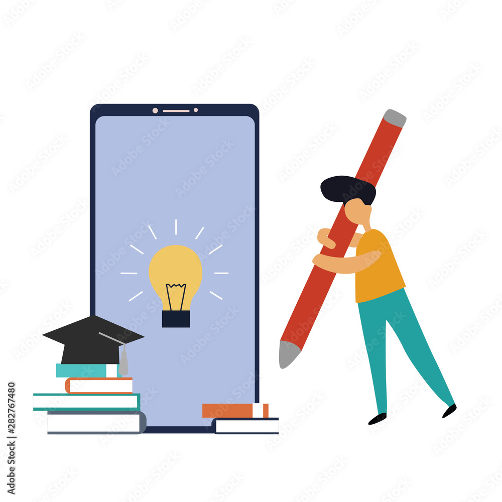 online course education vector template design illustration online course education vector template design illustration