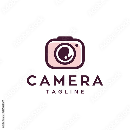 camera photography vector icon logo illustration design