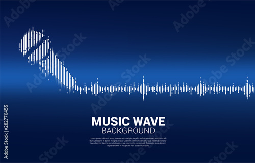 Sound wave microphone icon Equalizer background. karaoke and concert graphic visual style concept