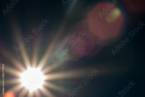 lights on black background