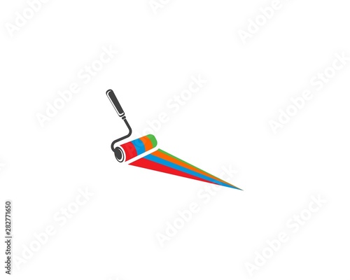 Paint brush icon Template vector