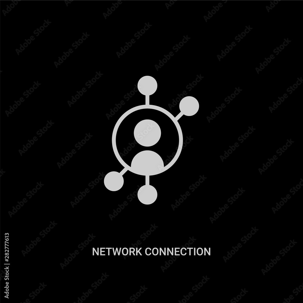 white network connection vector icon on black background. modern flat network connection from people concept vector sign symbol can be use for web, mobile and logo. white network connection vector icon on black background. modern flat network connection from people concept vector sign symbol can be use for web, mobile and logo.
