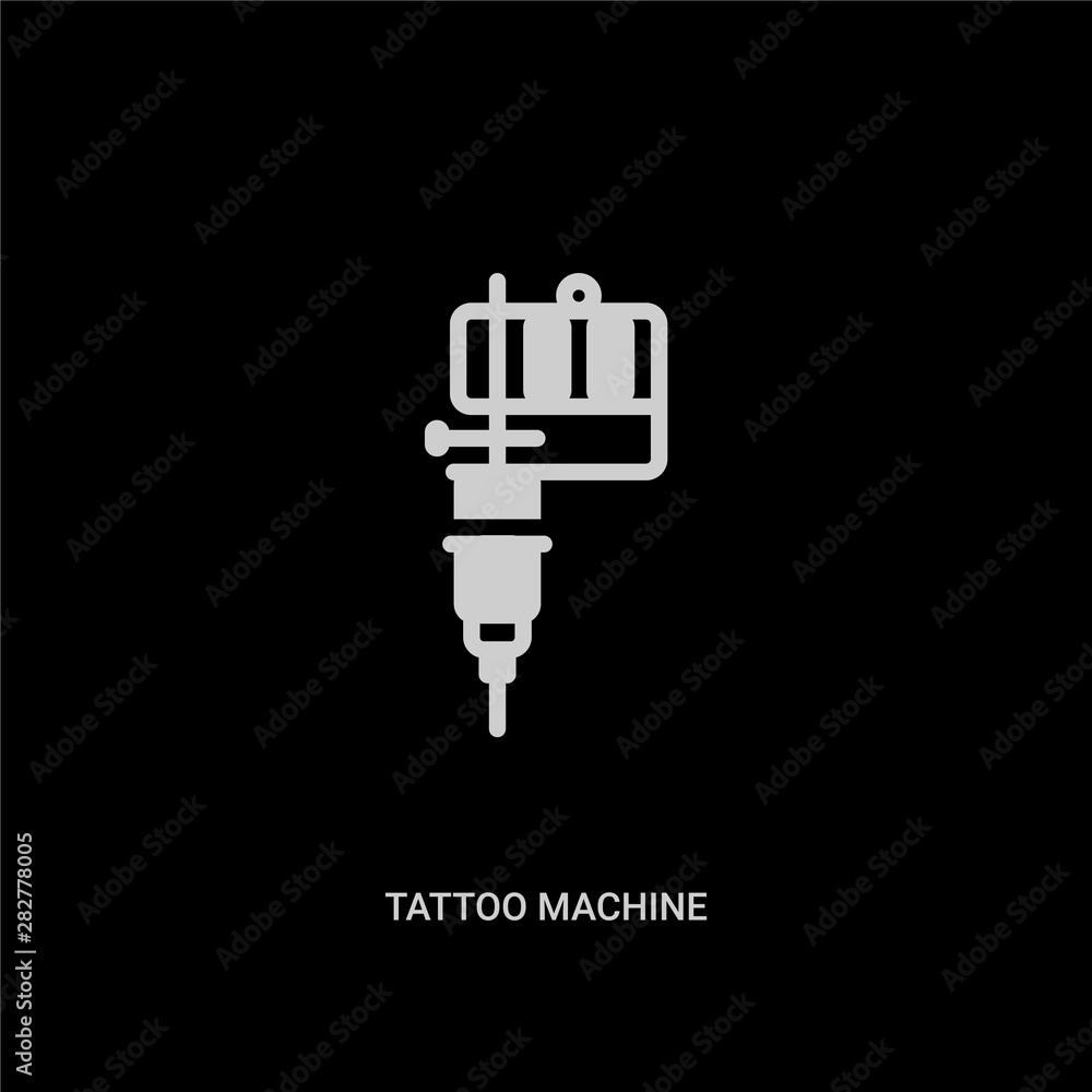 Skull wearing cap with tattoo machine Royalty Free Vector