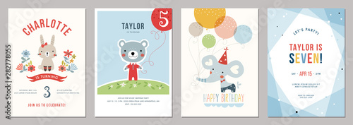 Kids birthday party invitations.