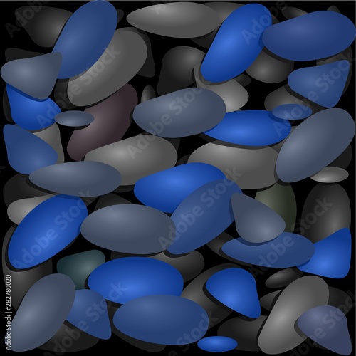 Background from multi colored stones. Vector image