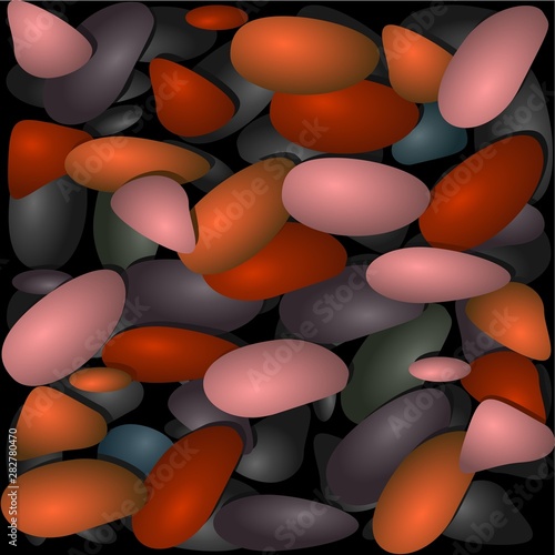 Background from multi colored stones. Vector image