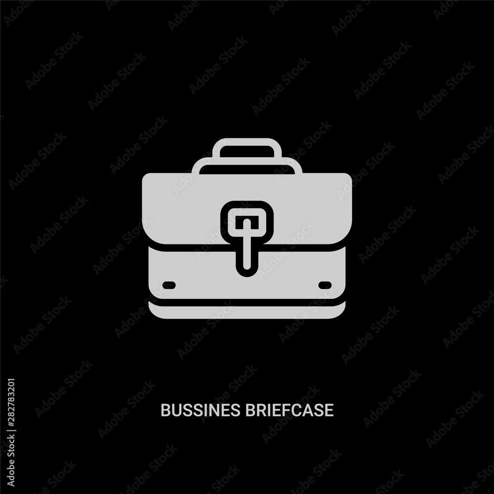 white bussines briefcase vector icon on black background. modern flat bussines briefcase from business concept vector sign symbol can be use for web, mobile and logo. white bussines briefcase vector icon on black background. modern flat bussines briefcase from business concept vector sign symbol can be use for web, mobile and logo.