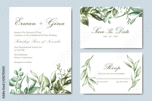 elegance wedding invitation template card design © FederiqoEnd
