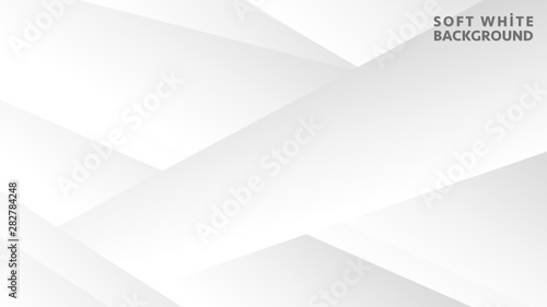 Abstract geometric white and gray color background, vector illustration.