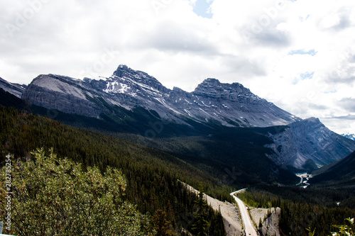 Mountain range in Banff National Park Canada