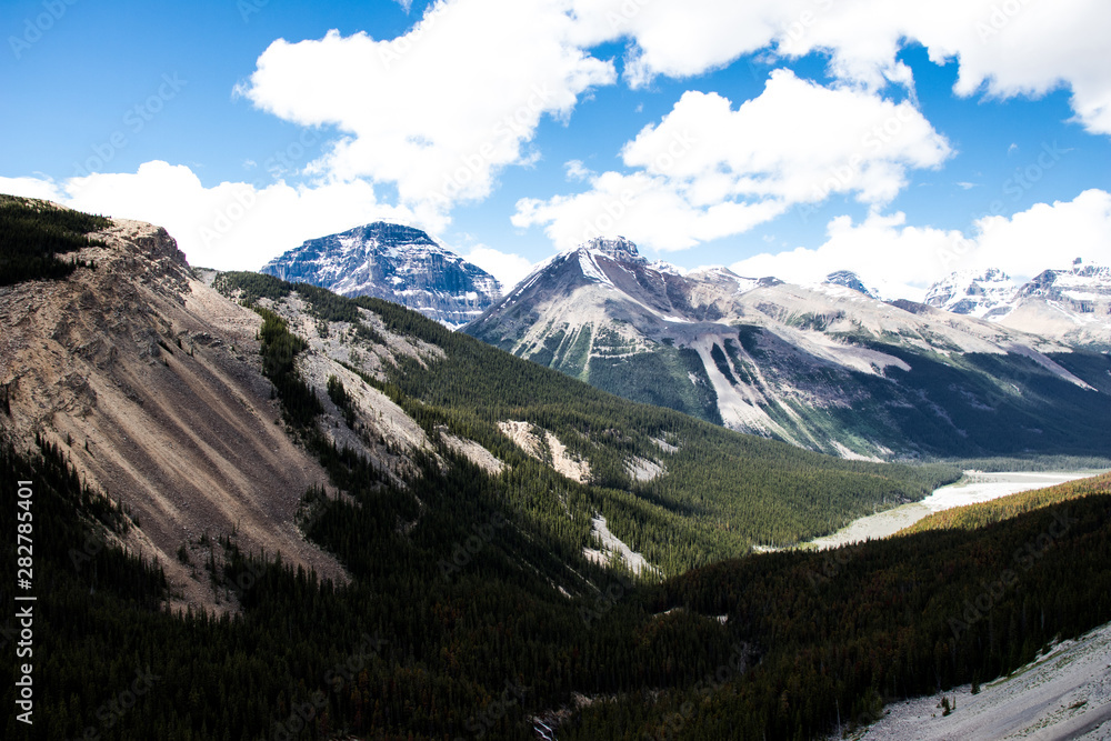 Mountain range in Banff National Park Canada