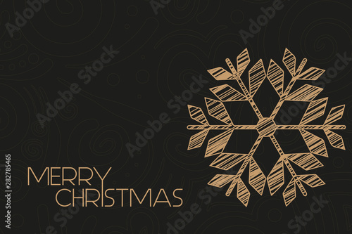 Weihnachtsgrüße mit Schneeflocke