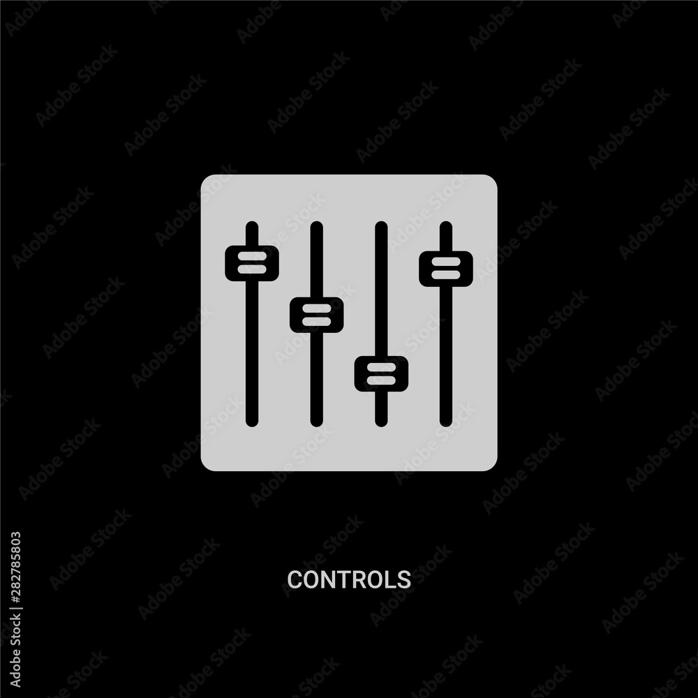 white controls vector icon on black background. modern flat controls from entertainment and arcade concept vector sign symbol can be use for web, mobile and logo. white controls vector icon on black background. modern flat controls from entertainment and arcade concept vector sign symbol can be use for web, mobile and logo.