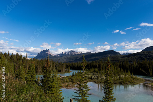 Summer day in Banff National Park Canada