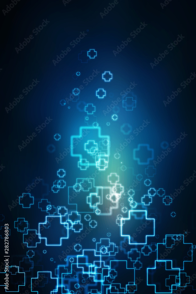 2D illustration medical structure background 2D illustration medical structure background