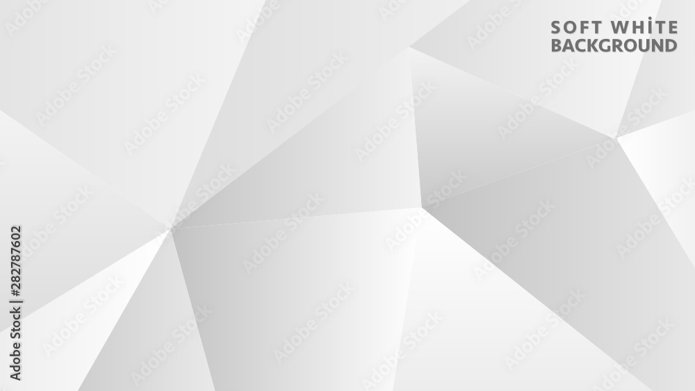 Low Poly Style White Grey Gradient Polygonal Mosaic Background for Business Web Design Print Presentation