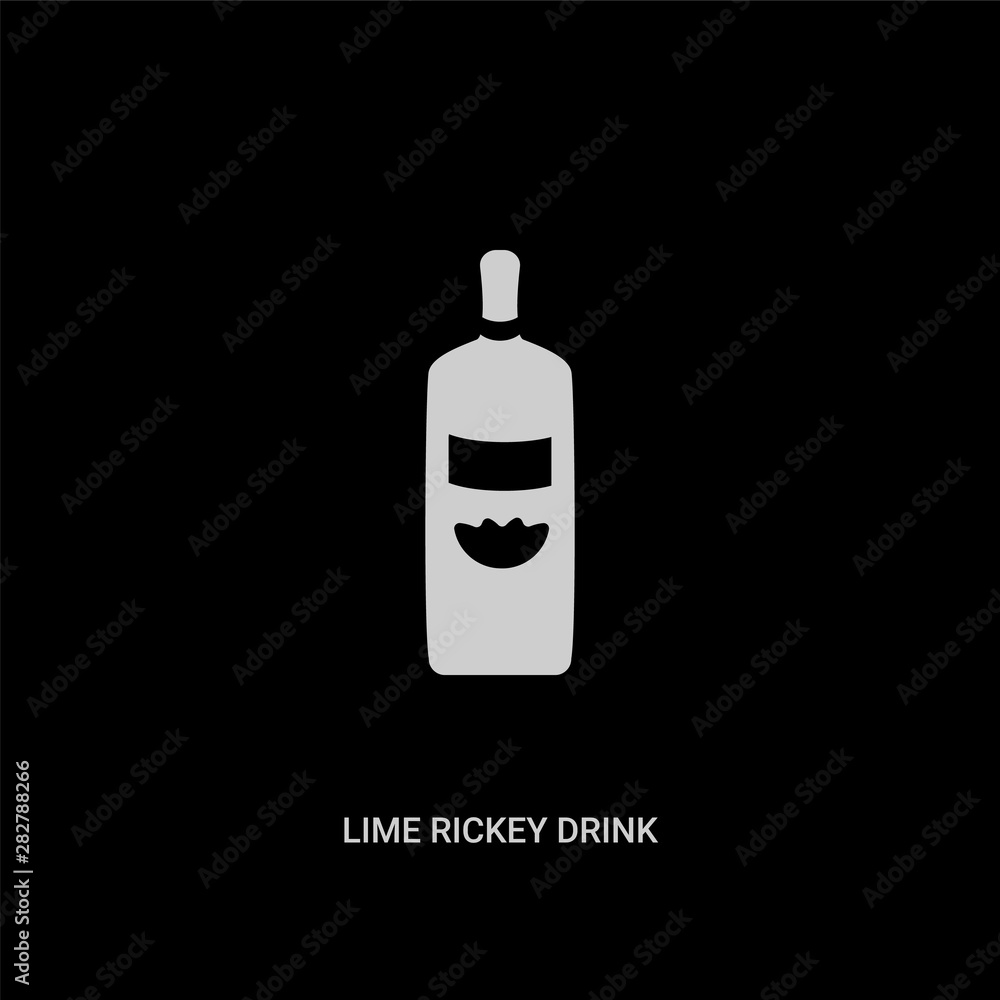 white lime rickey drink vector icon on black background. modern flat lime rickey drink from drinks concept vector sign symbol can be use for web, mobile and logo. white lime rickey drink vector icon on black background. modern flat lime rickey drink from drinks concept vector sign symbol can be use for web, mobile and logo.