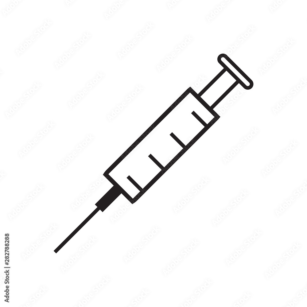 Fototapeta premium injection icon vector design template