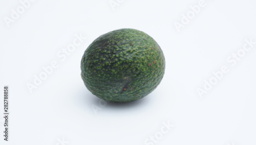 fresh avocado on the White background