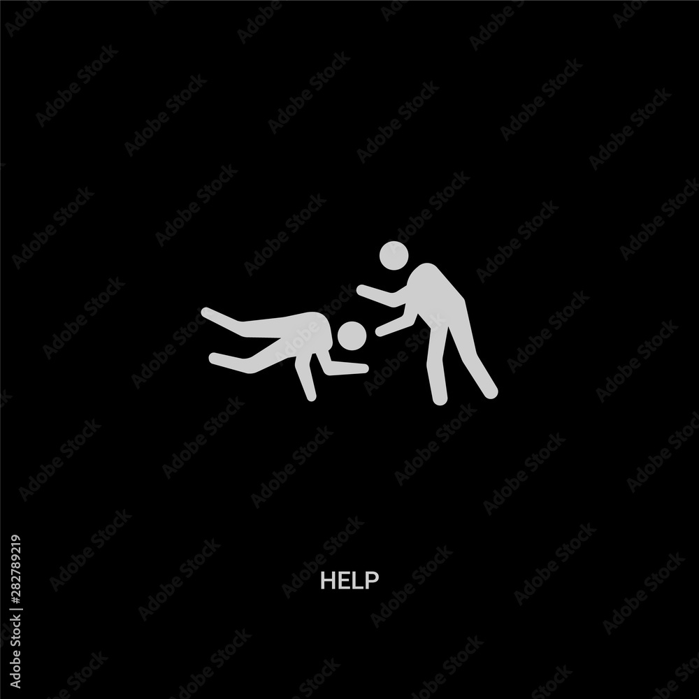 white help vector icon on black background. modern flat help from customer service concept vector sign symbol can be use for web, mobile and logo. white help vector icon on black background. modern flat help from customer service concept vector sign symbol can be use for web, mobile and logo.