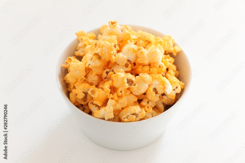 Cheese pop corn for snack food image Cheese pop corn for snack food image