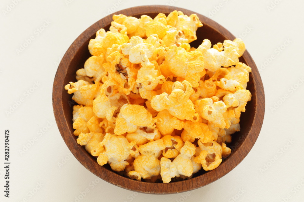 Cheese pop corn for snack food image Cheese pop corn for snack food image