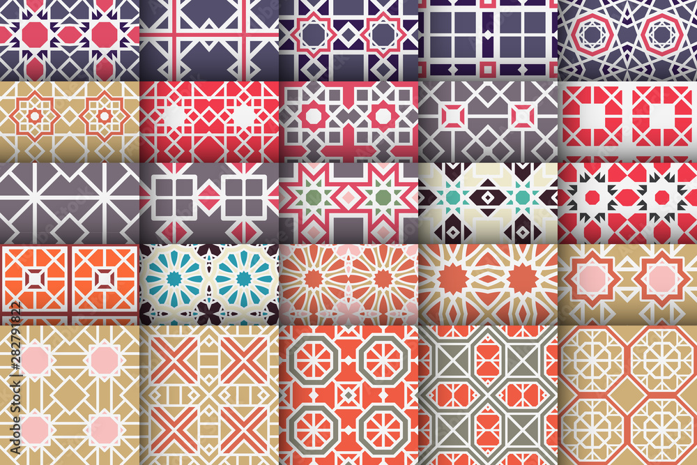 Vector Set of Geometric Patterns Vector Set of Geometric Patterns