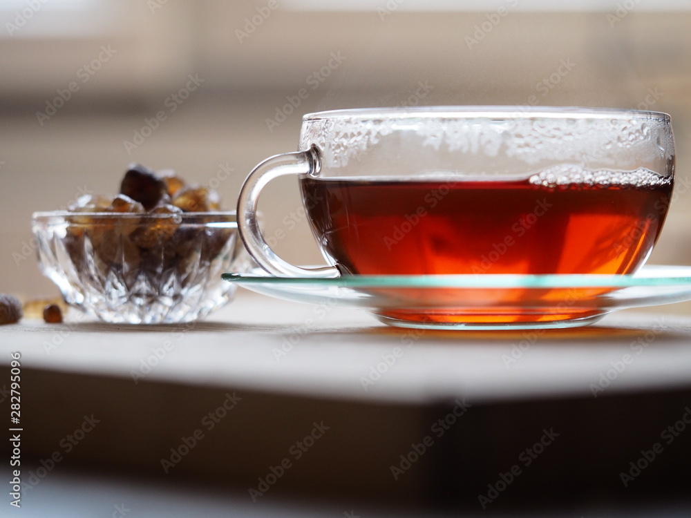 black tea and caramelized brown sugar black tea and caramelized brown sugar