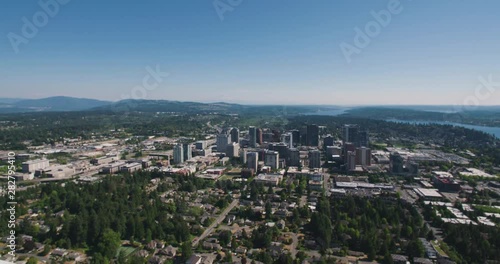Wallpaper Mural Aerial Landscape Bellevue Washington USA Pacific Northwest City Torontodigital.ca
