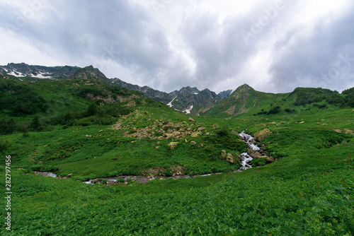 Wallpaper Mural panorama of the mountain. mountain Abkhazia, Caucasus mountains. Torontodigital.ca