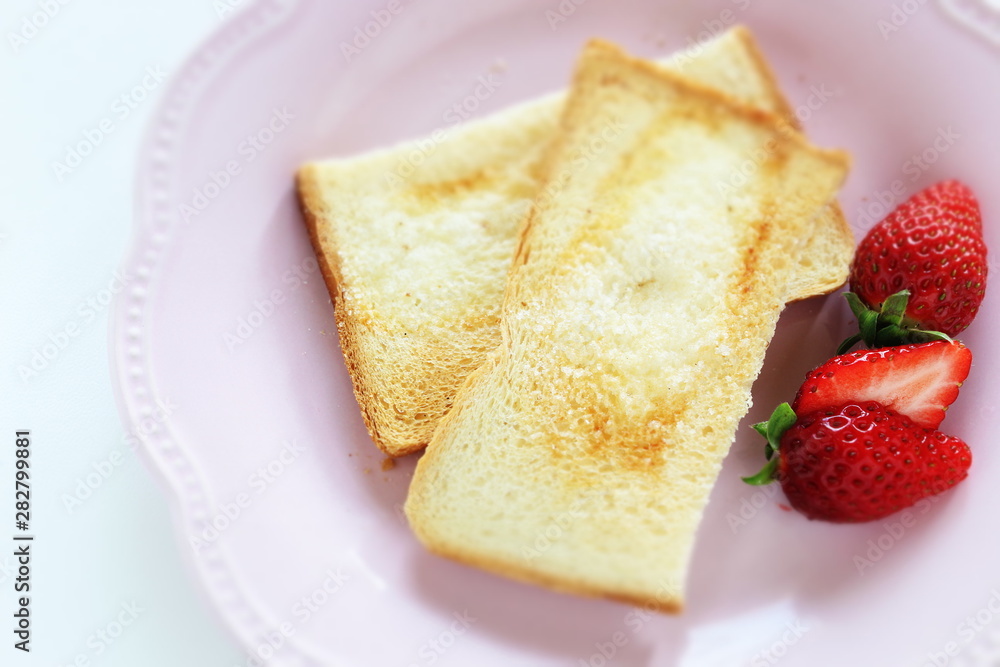Homemade sugar rusk bread for snack food image Homemade sugar rusk bread for snack food image