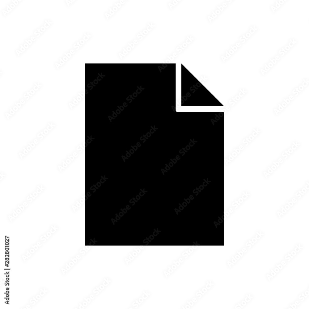 Document vector icon design template on white background Document vector icon design template on white background