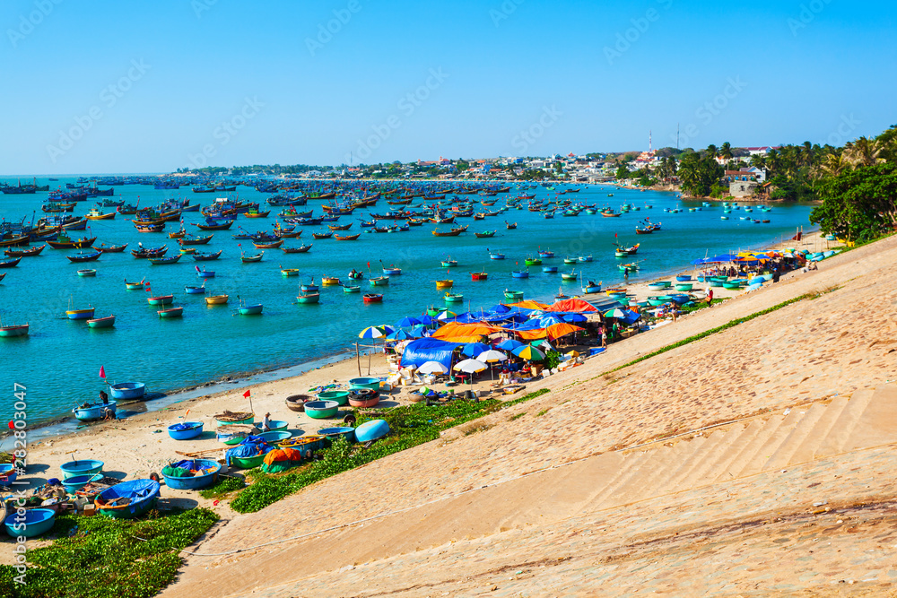 Mui Ne harbor in Vietnam