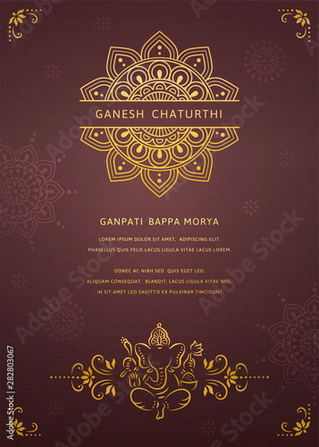 Happy Ganesh chaturthi design