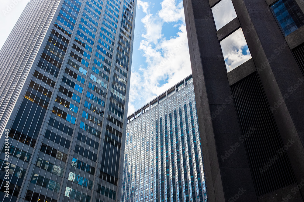 Corporate buildings on Manhattan, New York