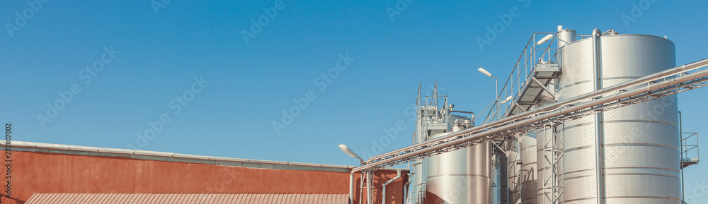 Obraz premium Wine factory Production. Southern quality wine 
