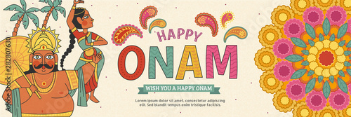 Happy Onam lovely banner