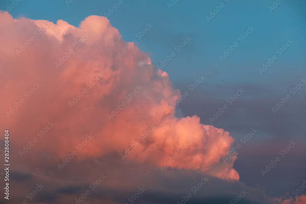 Rain clouds, beautiful, powerful in the rainy summer sky Rain clouds, beautiful, powerful in the rainy summer sky