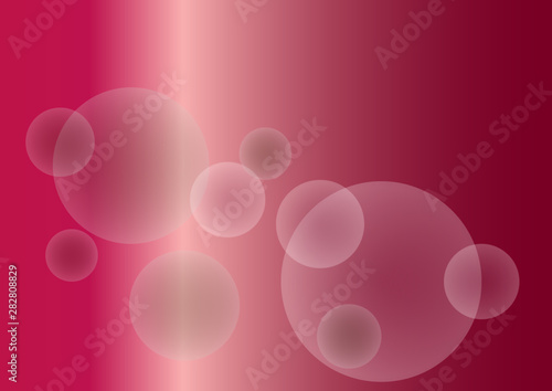 Abstract iridescent background with circles in maroon tones