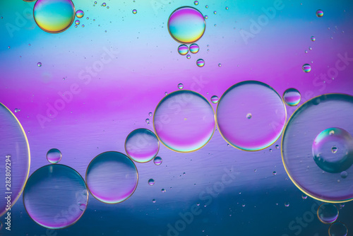 Multicolored abstract background picture made with oil  water and soap