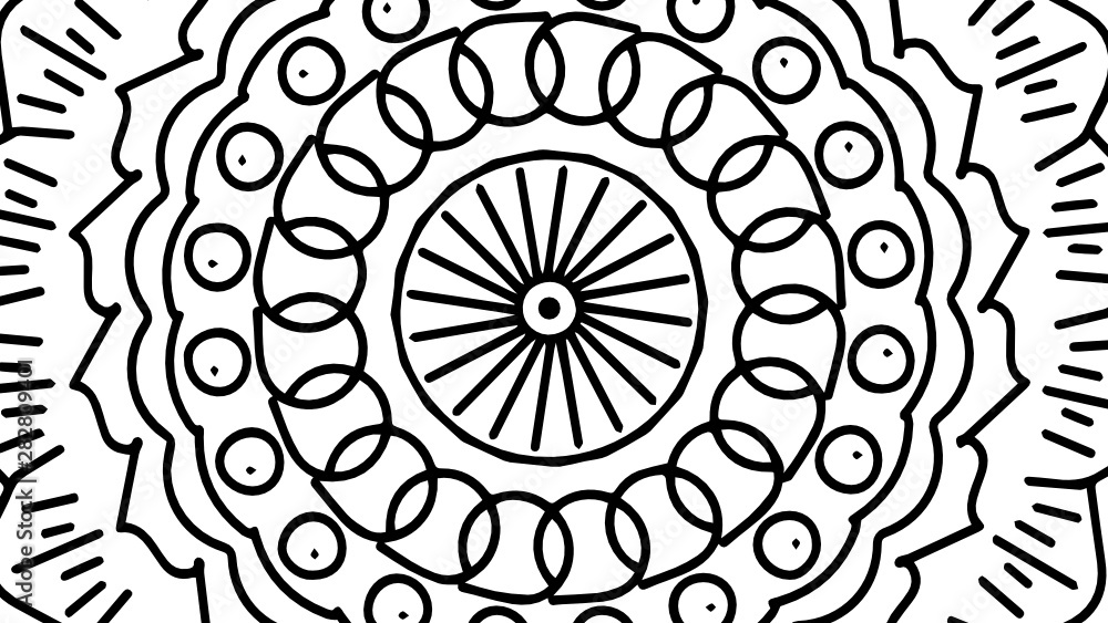 Black and White Mandala Pattern Decorative Ornament in Ethnic Oriental Style Unusual Flower Shape for Web Design Print Tattoo Coloring Book Black and White Mandala Pattern Decorative Ornament in Ethnic Oriental Style Unusual Flower Shape for Web Design Print Tattoo Coloring Book