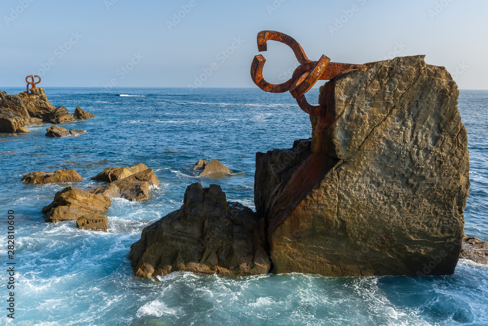 Fototapeta premium The Comb of the Wind in Donostia-San Sebastian, Basque Country, Spain