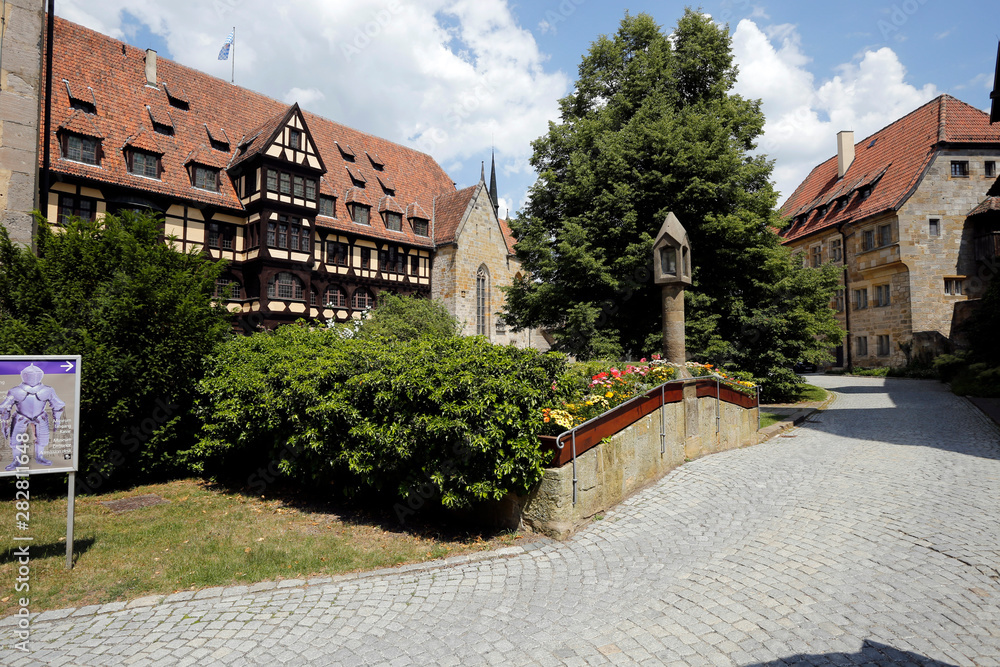 Fürstenbau, Luther Church, Veste Coburg, Fortress, Walls, Towers, Coburg, Bavaria, Germany, Europe