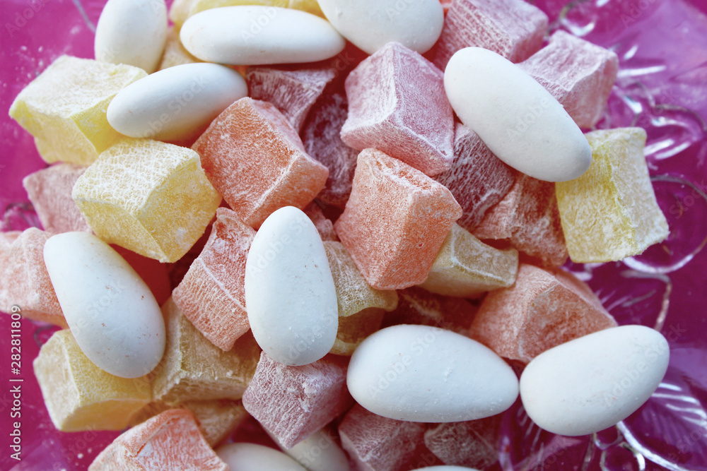 almond candys and delights colorful almond candys and delights colorful
