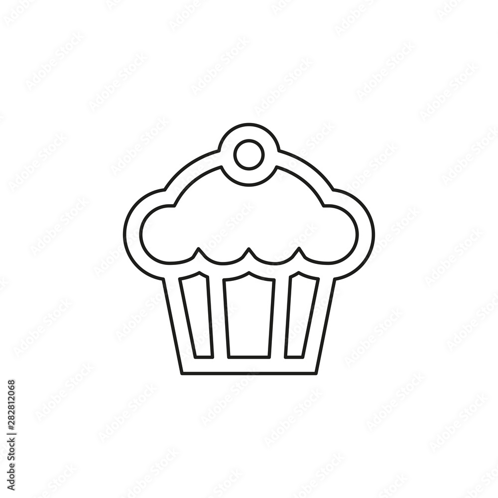Muffin vector icon Muffin vector icon