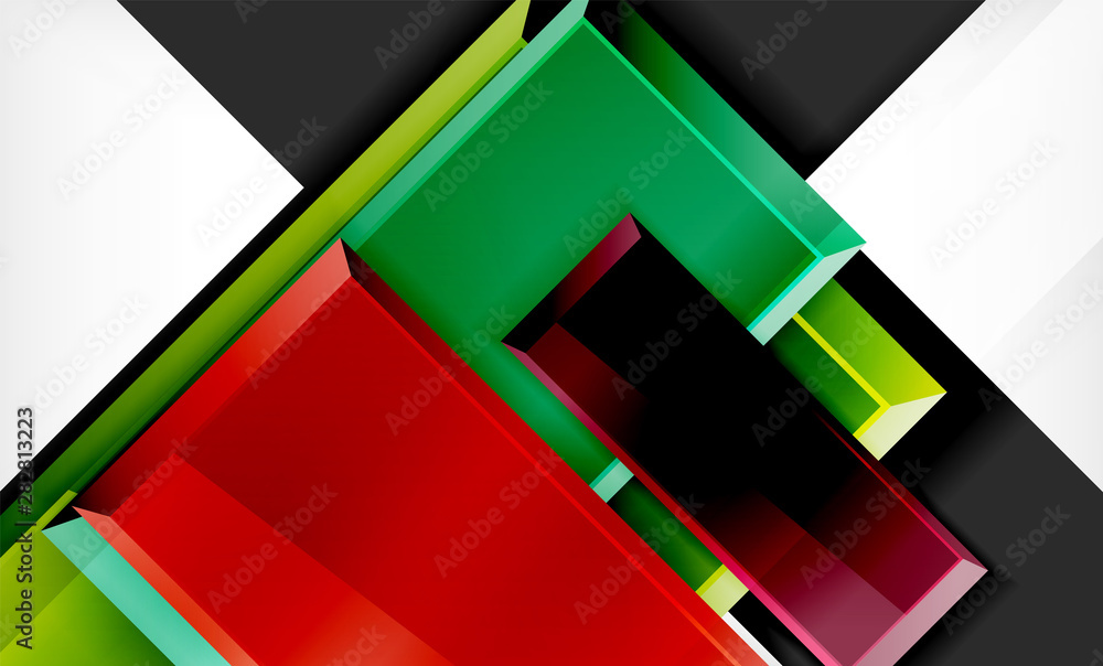 Colorful square and rectangle blocks background Colorful square and rectangle blocks background