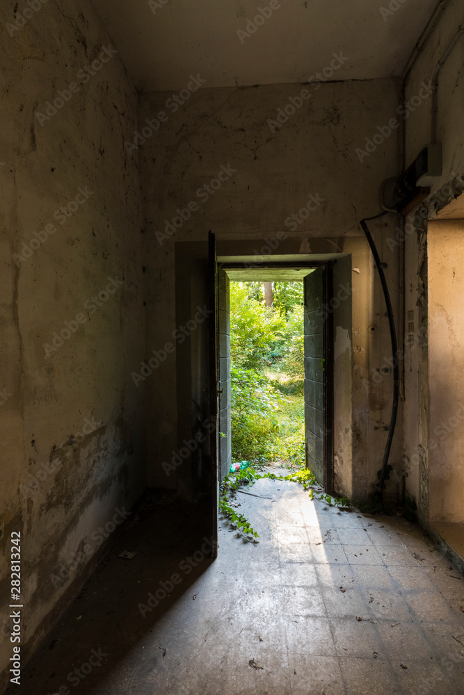 Urban exploration in an abandoned villa Urban exploration in an abandoned villa